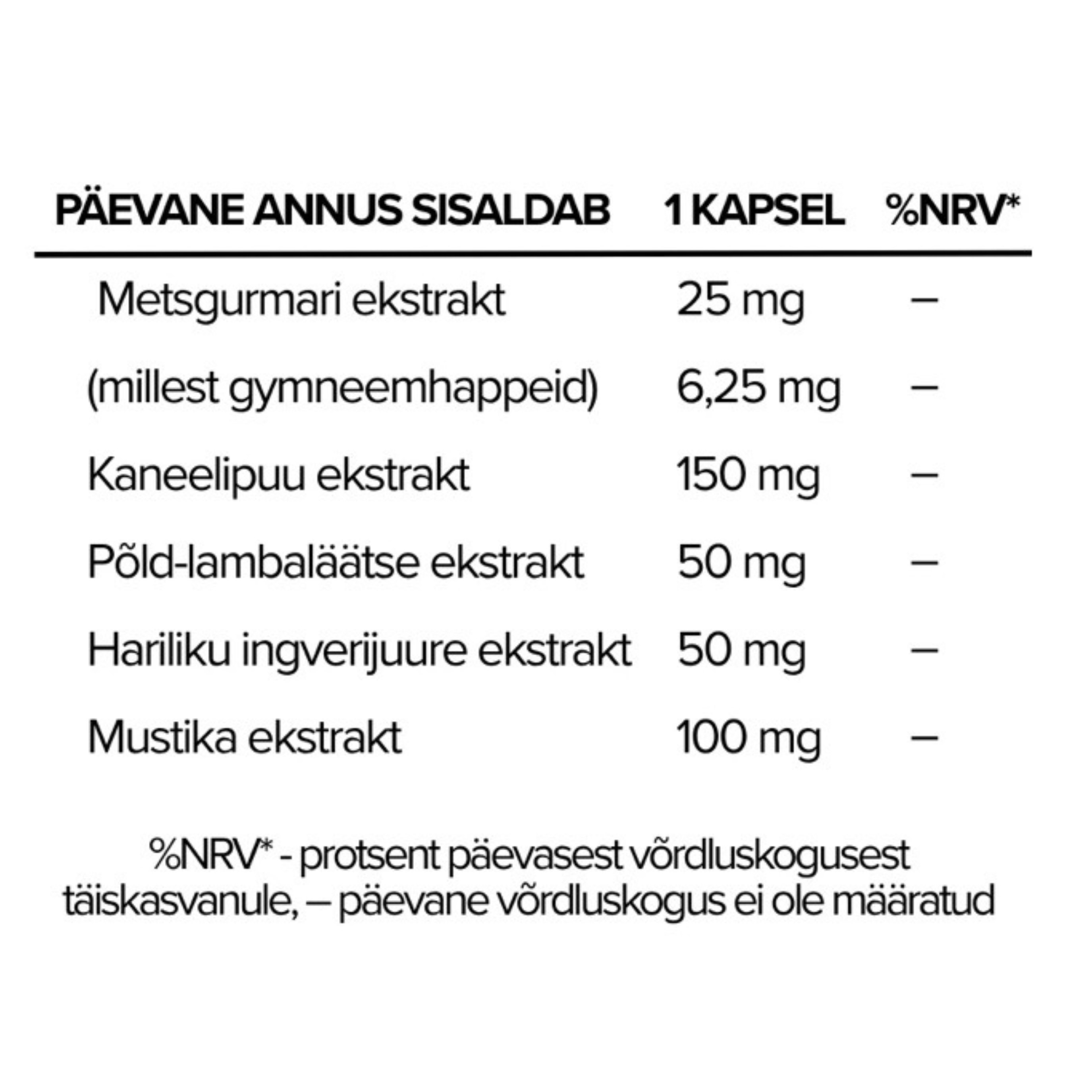 Vitaleedi veresuhkru kompleks